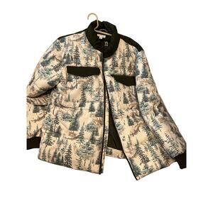 Sun + Stone Forest Theme Puffy Jacket Mens XL